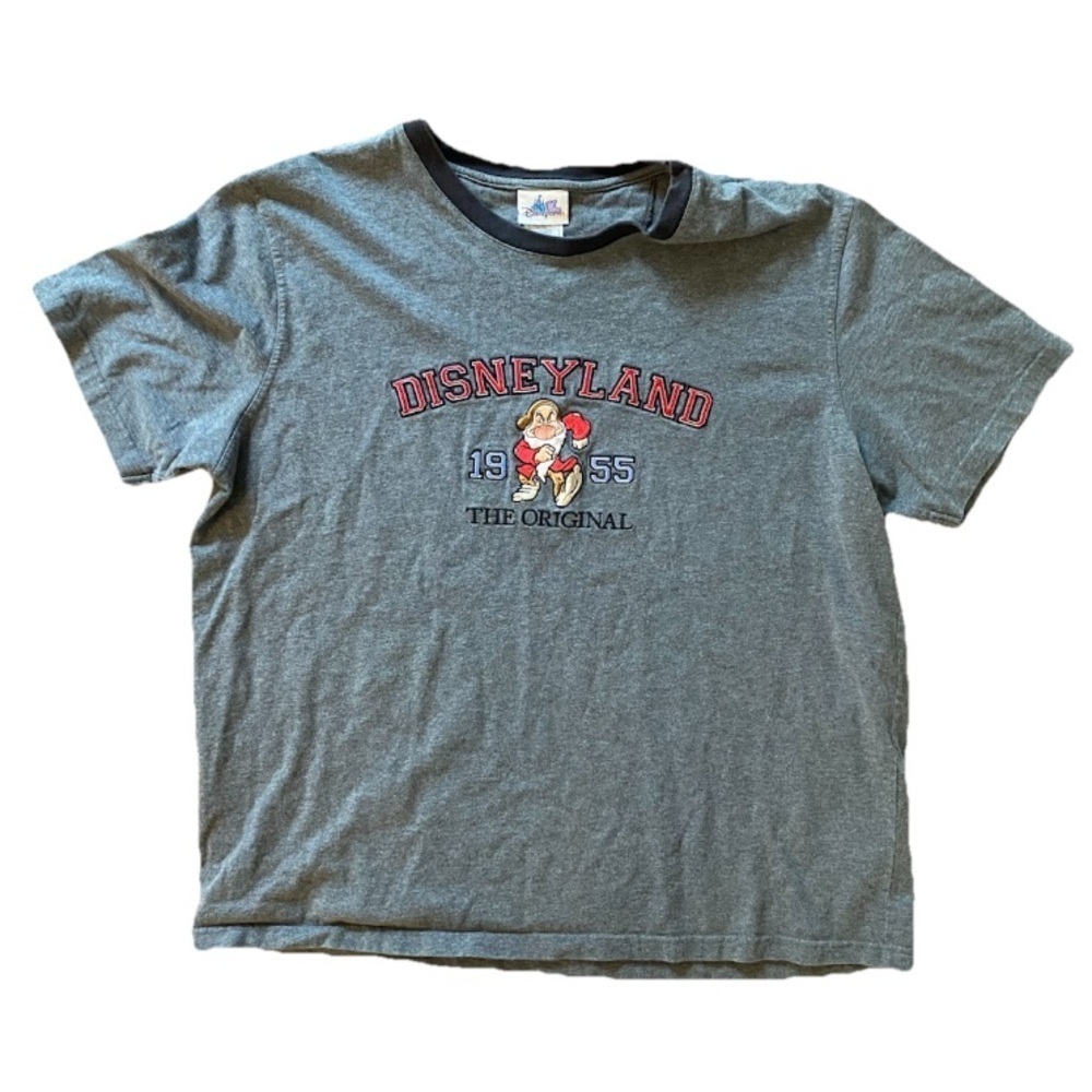 Disneyland Resort Grumpy Shirt Womens XXL Grey Dwarf Short Sleeve